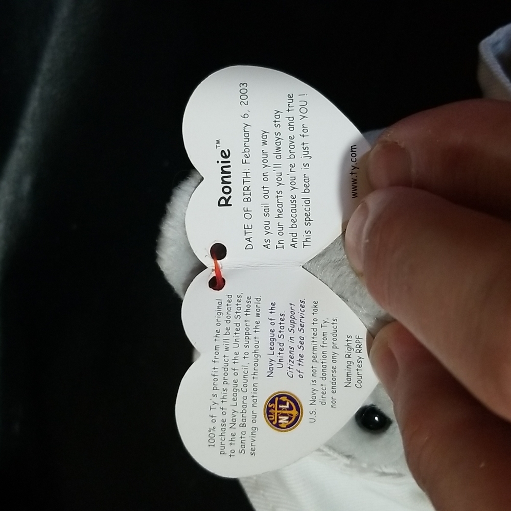 Beanie baby Bear. Reagan - Picture 6 of 6